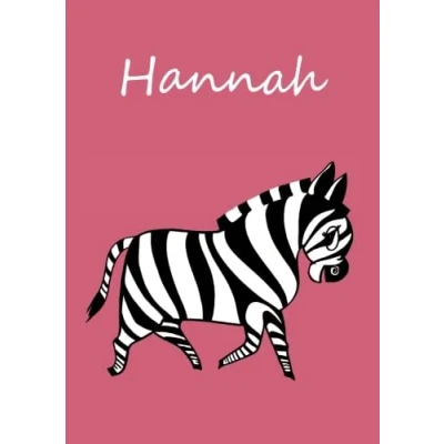 Abbildung von Malbuch / Notizbuch Tagebuch Hannah: DIN A4, blanko Zebra