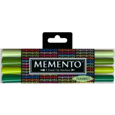 Abbildung von Tsukineko Memento marker 4pcs greenhouse