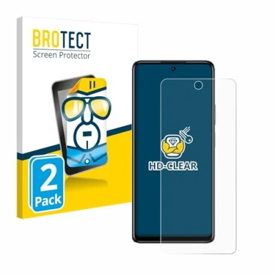 Abbildung von BROTECT (2 Stück Schutzfolie für Infinix Hot 40 Pro Displayschutz Folie Ultra Klar