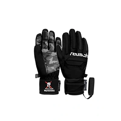Abbildung von Reusch Warrior RTEX XT Junior Fingerhandschuh für Kinder, Größe: 5.5, marco schwarz