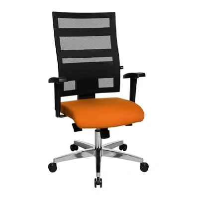 Abbildung von Topstar Bürostuhl X Pander inkl. höhenverstellbare Armlehnen orange/schwarz