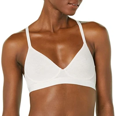 Abbildung von Amazon Essentials Damen Gerippter Bralette ohne Innenfutter, Blassrosa, 40