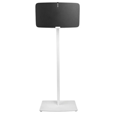Abbildung von Cavus CSP5W Single Lautsprecherständer für Sonos Play: 5 Gen2, horizontale Einrichtung, Weiß