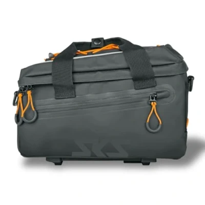 Abbildung von SKS GERMANY Infinity TOPBAG Fahrradtasche Gepäckträgertasche (kompatibel mit MIK System, wasserdichtes Gewebe, Abnehmbarer Schultergurt, reflektierende Elemente, 7 Liter Fassungsvolumen), Schwarz