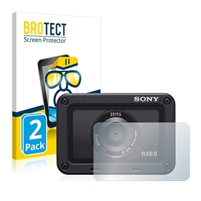 Abbildung von BROTECT (2 Stück Schutzfolie für Sony DSC RX0M2 (RX0 II) (Linse) Displayschutz Folie Ultra Klar