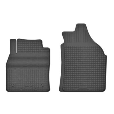 Abbildung von edecor Gummimatten Automatten Gummifussmatten Gummi Fußmatten für Nissan Micra K13 Bj. 2010 2016 VORNE Fahrer und Beifahrermatte AJt, schwarz