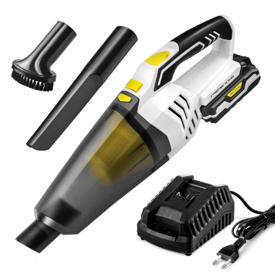 Abbildung von TROTEC Akku Handstaubsauger VC 10 20V Nass &amp; Trocken Handsauger 20 V Li Ionen Akku, 65 W, 400 ml Trockenschmutz, 100 Flüssigkeit, Beutellos
