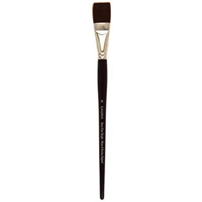 Abbildung von Winsor &amp; Newton 5731028 Galeria Acrylpinsel, aus Synthetikfasern, ideale Kontrolle für dickere Farbaufträge, langer Stiel, Flachpinsel, kurze Borsten Nr. 28, 30mm