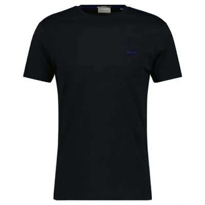 Abbildung von GANT Contrast LOGO Tshirt basic, Herren, Größe: Medium, Black