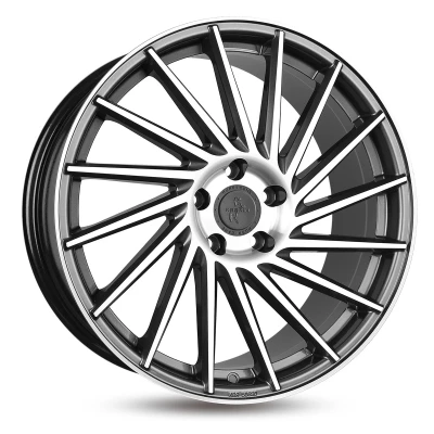 Abbildung von KESKIN 5 loch 19Zoll 112mm Alufelge KT17 Hurricane palladium Front poliert KT178519511245PFP Felge