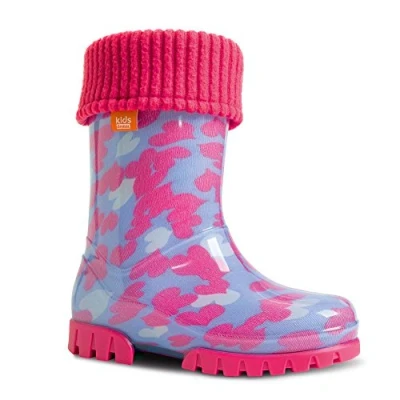 Abbildung von DEMAR Kinder Gummistiefel gefüttert Twister LUX (20/21, Herzen)
