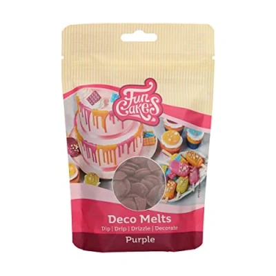 Abbildung von FunCakes Deco Melts Lila Tauchen, drippen, dippen und dekorieren! in der Mikrowelle schmelzen jede Form gießen, 250 g