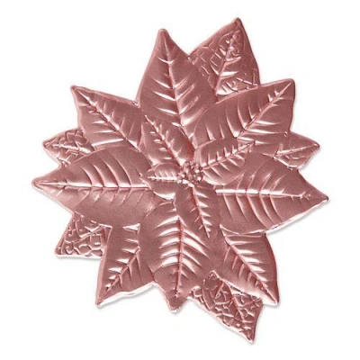 Abbildung von Sizzix 3 D Impresslits Embossing Folder Poinsettia 665354 Kath Breen (07 21)