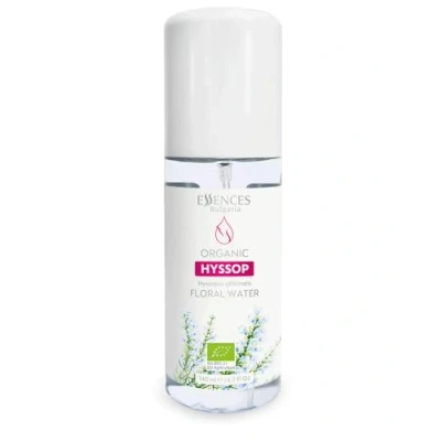 Abbildung von Essences Bulgaria Bio Ysop Blütenwasser 140ml 100 % rein und natürlich Erfrischendes Anti Aging Schönheitsspray Alkoholfrei Make up Entferner Aftershave Schweißhemmend Vegan