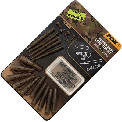 Abbildung von Fox Edges Camo Power Grip Lead Clip Kit Größe 7 5 Stück Karpfen Vorfachmaterial