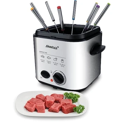 Abbildung von Steba Fondue Fritteuse, quadratisch, Fassungsvermögen: 0,4 kg, 1,2 l Fassungsvermögen, einstellbare (264500)