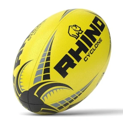 Abbildung von Rhino Cyclone Rugbyball, Fluo Yellow, Größe 5