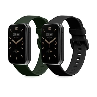 Abbildung von kwmobile 2X Sportarmband kompatibel mit Xiaomi Mi Band 7 Pro Armband Fitnesstracker Set aus TPU Silikon