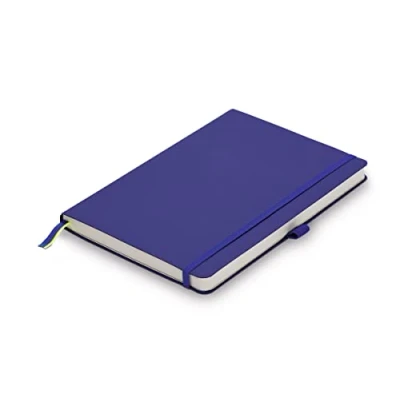 Abbildung von Lamy paper Softcover A5 Notizbuch 810 Format DIN (145 x 210 mm) in blau mit Lineatur, 192 Seiten und elastischem Verschlussband