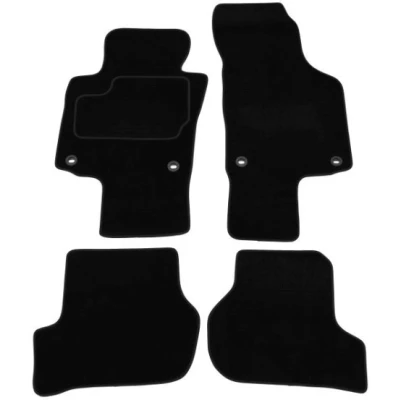 Abbildung von MAMMOOTH A041 SKO65 PRM 01 Fußmattensatz Textil vorne und hinten 4 schwarz Maßgefertigt SKODA: Octavia 2 Combi, II Schrägheck