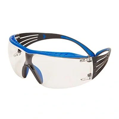 Abbildung von 3M™ SecureFit™ 400X Schutzbrille, blau/grauer Rahmen, Scotchgard™ Antikratz /Antibeschlag Beschichtung (K&amp;N), klare Scheibe, SF401XSGAF BLU