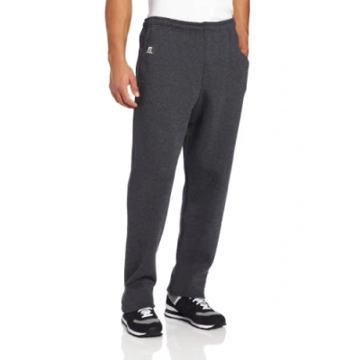 Abbildung von Russell Athletic Herren Dri Power Open Bottom Sweatpants mit Taschen, Schwarz/Erika, 3XL