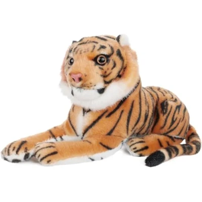 Abbildung von BRUBAKER Kuscheltier Tiger 25 cm Plüsch Stofftier Kleine Raubkatze (1 St., Baby Plüschtier Liegend), Kinder Spielzeug