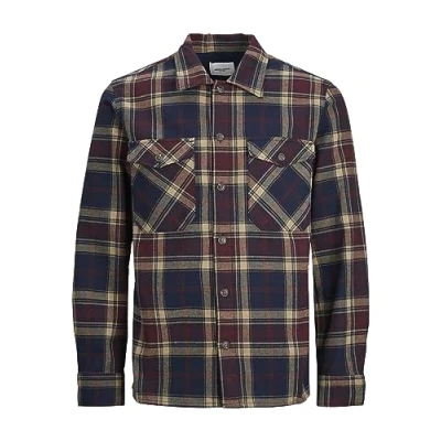 Abbildung von Jack &amp; Jones Jjeeddie LS NOOS Hemd, Herren, Größe: Medium, Port royale