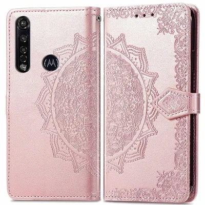 Abbildung von BIIULHCI Hülle für Motorola Moto G8 Plus,Klappbar Leder Tasche Case Cover,Handyhülle Plus Kartenfach Standfunktion Schutzhülle Klapphülle Lederhülle