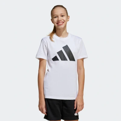 Abbildung von adidas Performance Junior Essentials Colorblock Unisex SET kurze Sporthose für Kinder, Größe: 176, White/black