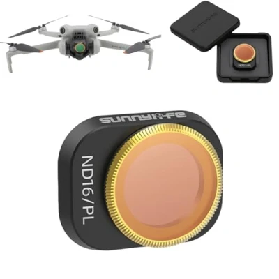 Abbildung von MotuTech Objektivfilter für DJI Mini 4 Pro Filter, Neutraldichte, Polarisationsfilter, verstellbar, ND16/PL