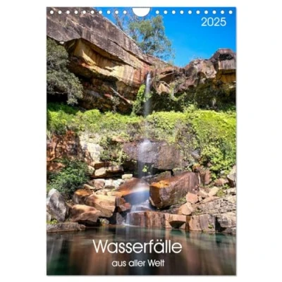 Abbildung von Wasserfälle aus aller Welt (Wandkalender 2025 DIN A4 hoch), CALVENDO Monatskalender