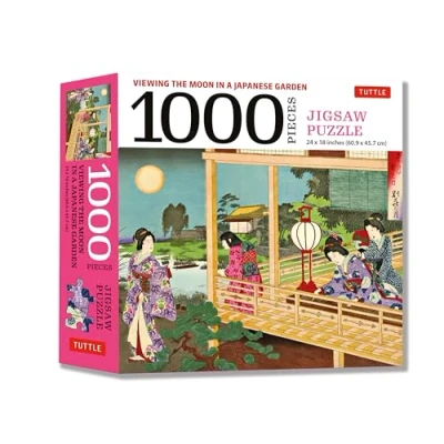 Abbildung von View the Moon in a Japanese Garden Jigsaw Puzzle: Finished Size 24 x 18 inches 1,000 Pieces: (61 46 cm)