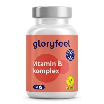 Abbildung von gloryfeel® Vitamin B Komplex Alle 8 Vitamine 200 St