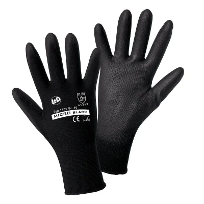 Abbildung von L+D 1151 9 Schutzhandschuh schwarz Nylon