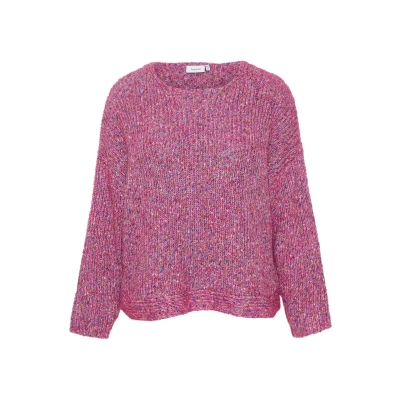 Abbildung von Fransa Fpspotta Strickpullover, Damen, Größe: 42/44, Birch mix