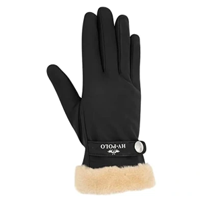 Abbildung von HV Polo Handschuhe Granat L Schwarz