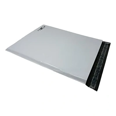 Abbildung von 50 Plastic expédition350 Envelope x 450 mm + 40 Klappe opaken weißen Umschlag Ripstop