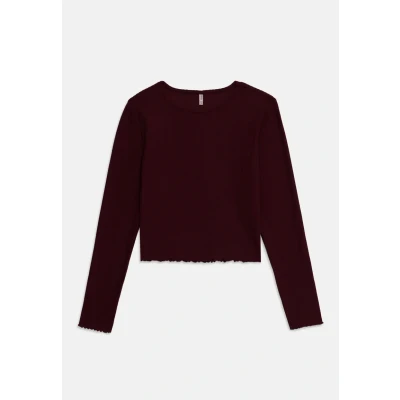 Abbildung von ONLY Girls Kognella O NECK Langarmshirt für Kinder, Größe: 122/128, Mauve wine