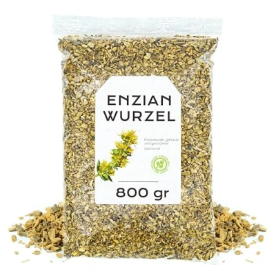 Abbildung von Enzianwurzel 800gr Enzianwurzeln Geschnitten Enzianwurzeltee Enzian Lose (800 gr)