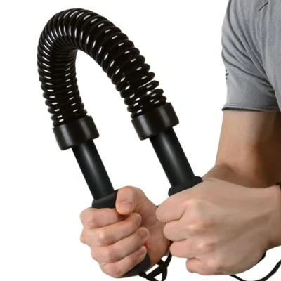 Abbildung von Physionics Hantel Biegehantel Biegefeder Stahl Königsfeder Krafttraining Armtrainer