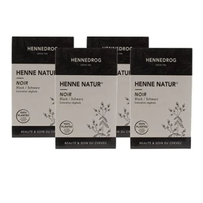 Abbildung von Hennedrog Henna Natur schwarz 4 x 90 g