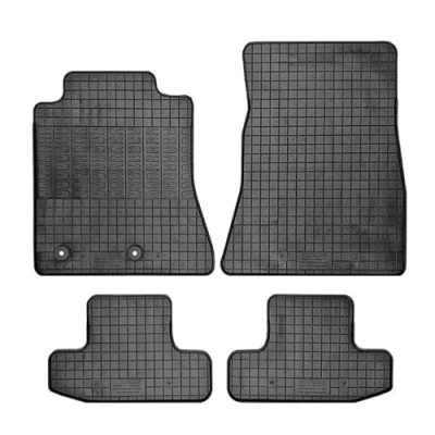 Abbildung von edecor Gummifussmatten Automatten Gummimatten Gummi Fußmatten Satz Set für Ford Mustang GT ab Bj. 2016
