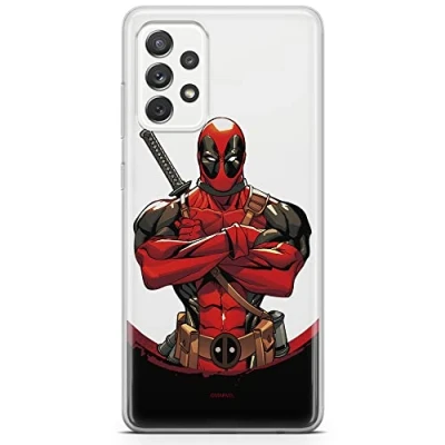 Abbildung von ERT GROUP Handyhülle für Samsung A33 5G Original und offiziell Lizenziertes Marvel Muster Deadpool 006 optimal an die Form des Handy angepasst, teilweise transparent