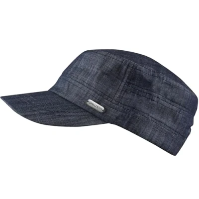 Abbildung von chillouts Army Cap &quot;Corfu Hat&quot; Denim Look aus Baumwolle