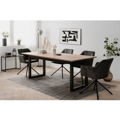 Abbildung von Finori Esstisch in Artisan Oak / anthrazit 200x75x90cm (BxHxT)