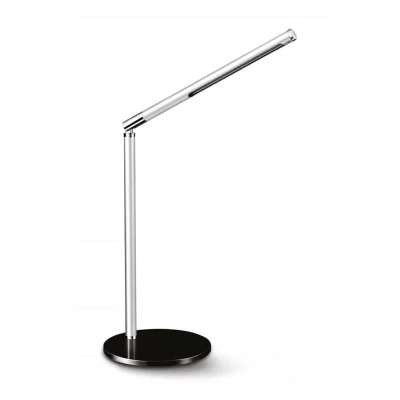 Abbildung von Schreibtischlampe LED Silber Schwarz Verstellbarer Arm 1 Stk.