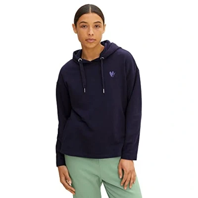 Abbildung von TOM Tailor Kapuzenpullover, Damen, Größe: 46, Dark blue