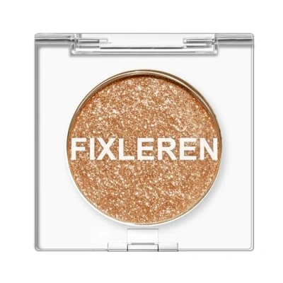Abbildung von Fixleren Glitter Chamäleon Lidschatten Make up Palette, Highlighting Eyeshadow，Metallic Changing Langanhaltende holografische Multichrome Lidschatten, Bühnen /Party up. (Gold 14)