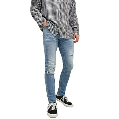 Abbildung von Jack &amp; Jones Jjiglenn Jjblair Jeans Slim Fit, Herren, Größe: 36x34, Blue denim